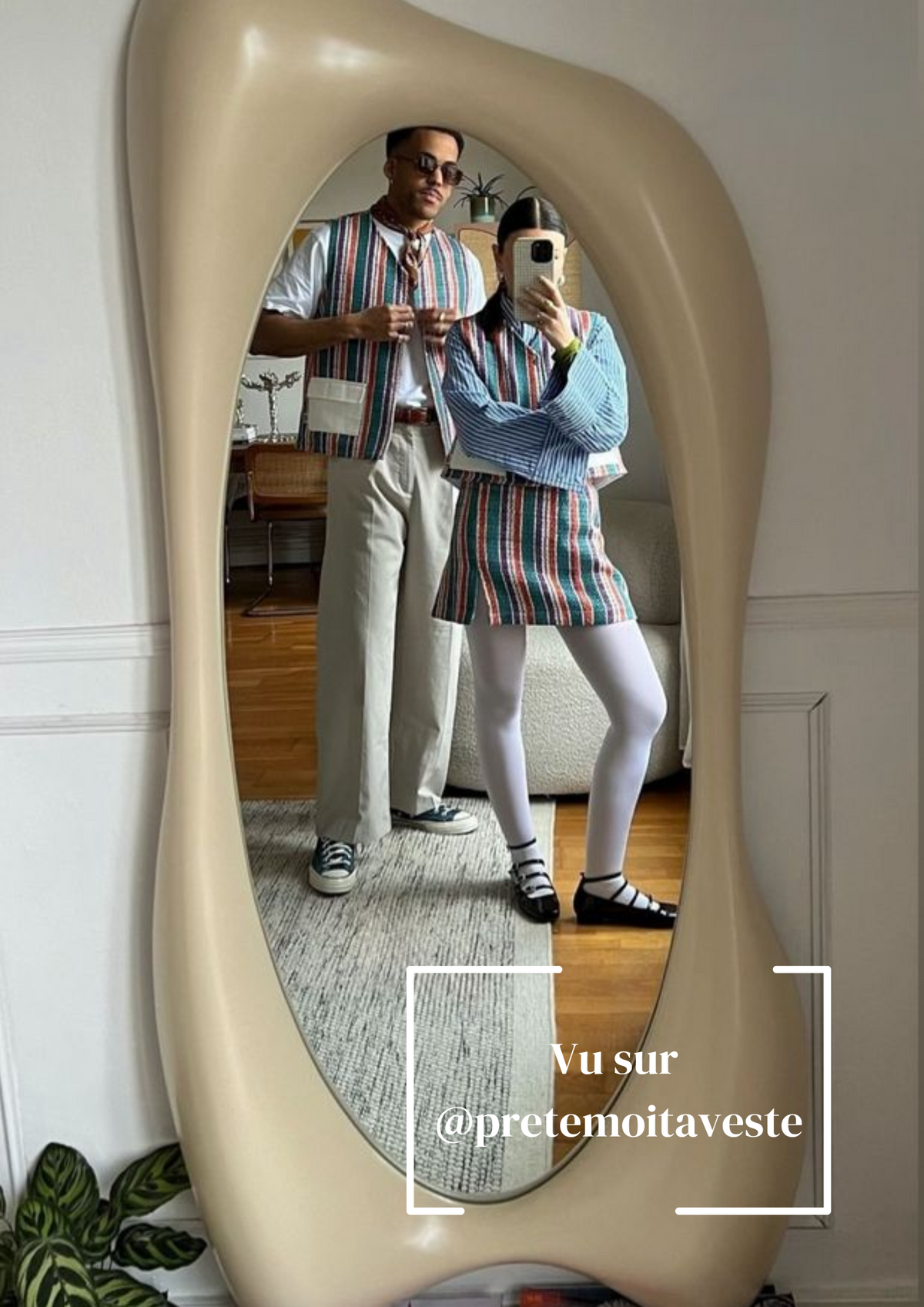 Jupe en tweed Véra, silhouette complète, Dessinée et fabriquée à Paris, coupe sobre et confortable