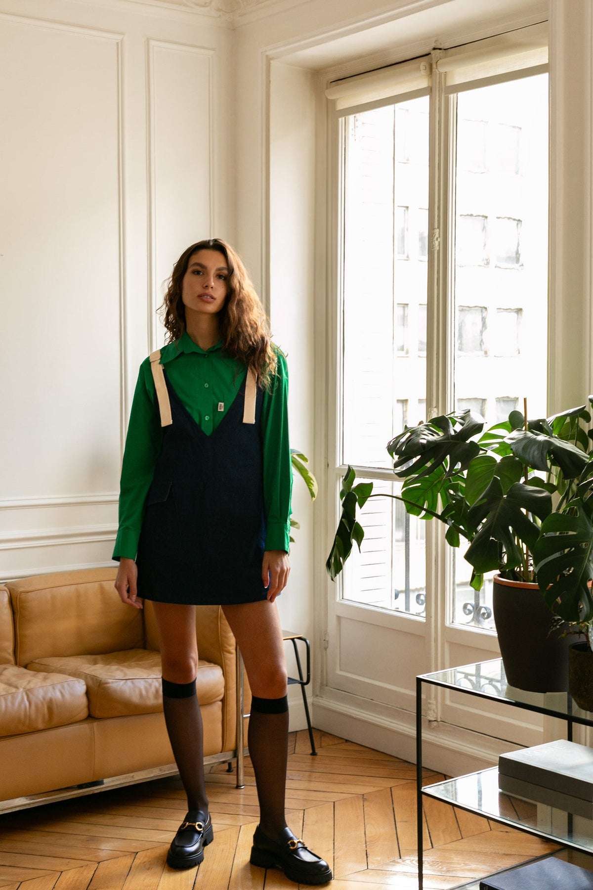 Robe en denim Chloé, porté en mouvement, notre toute première robe en denim Bobo Paris !, couleurs signature Bobo Paris