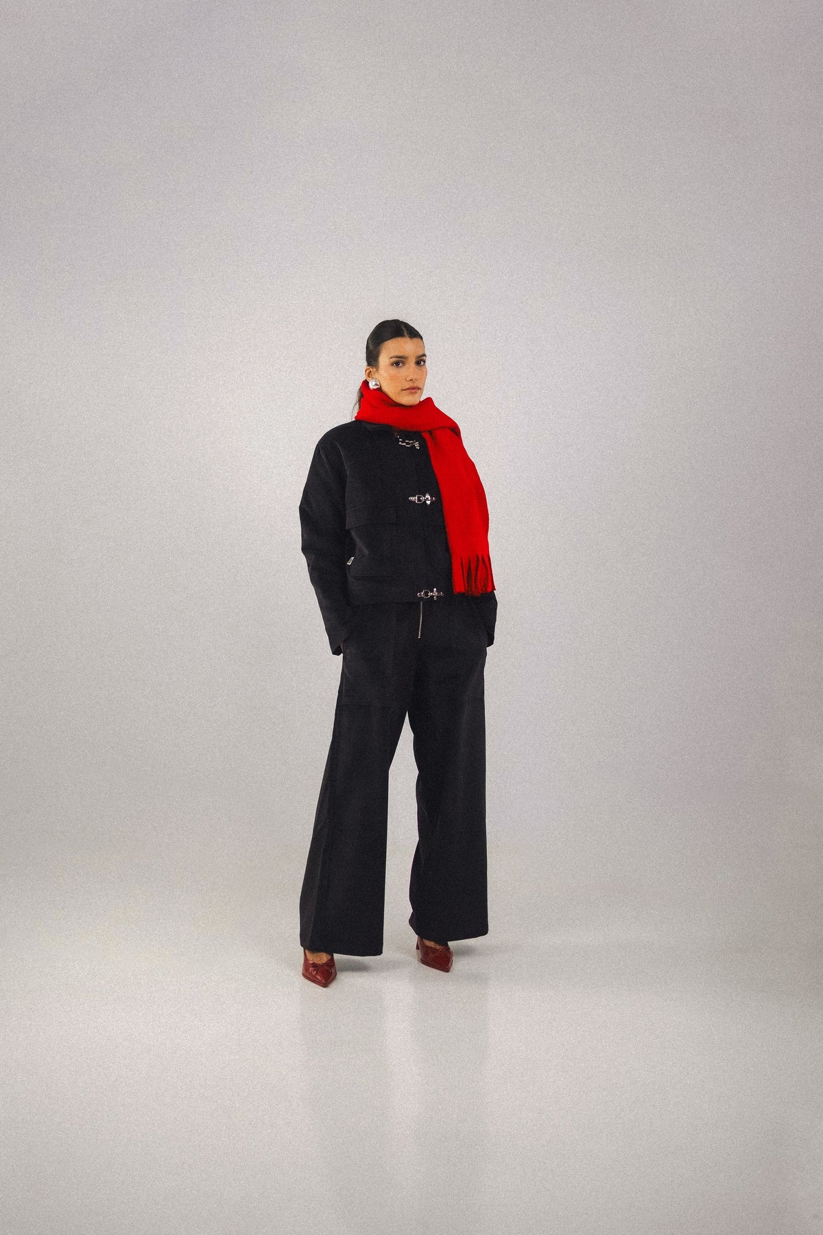 Pantalon taille haute Ivy - Noir - BOBO PARIS
