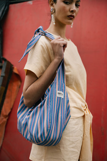 Sac à nouer à rayures - Sasha - BOBO PARIS