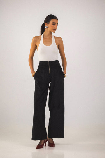 Pantalon taille haute Ivy - Noir