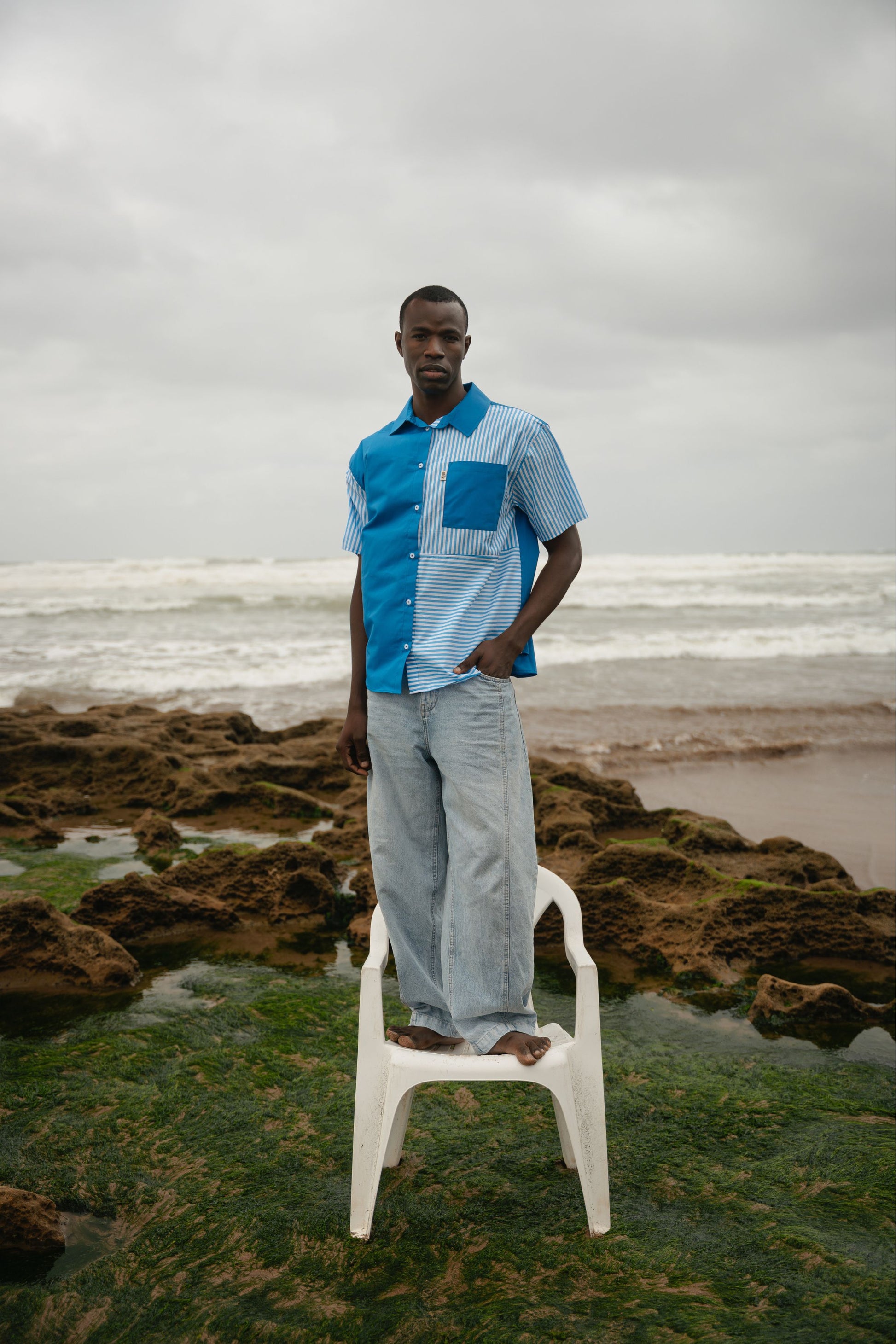Chemise patchwork - Liam - BOBO PARIS