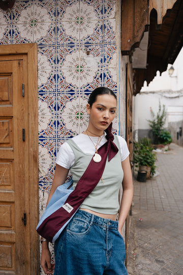 Sac à nouer bicolore - Sasha - BOBO PARIS
