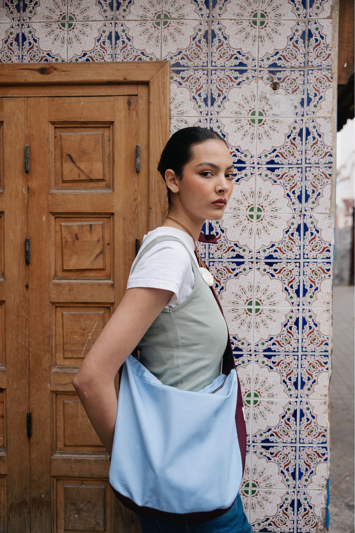 Sac à nouer bicolore - Sasha - BOBO PARIS