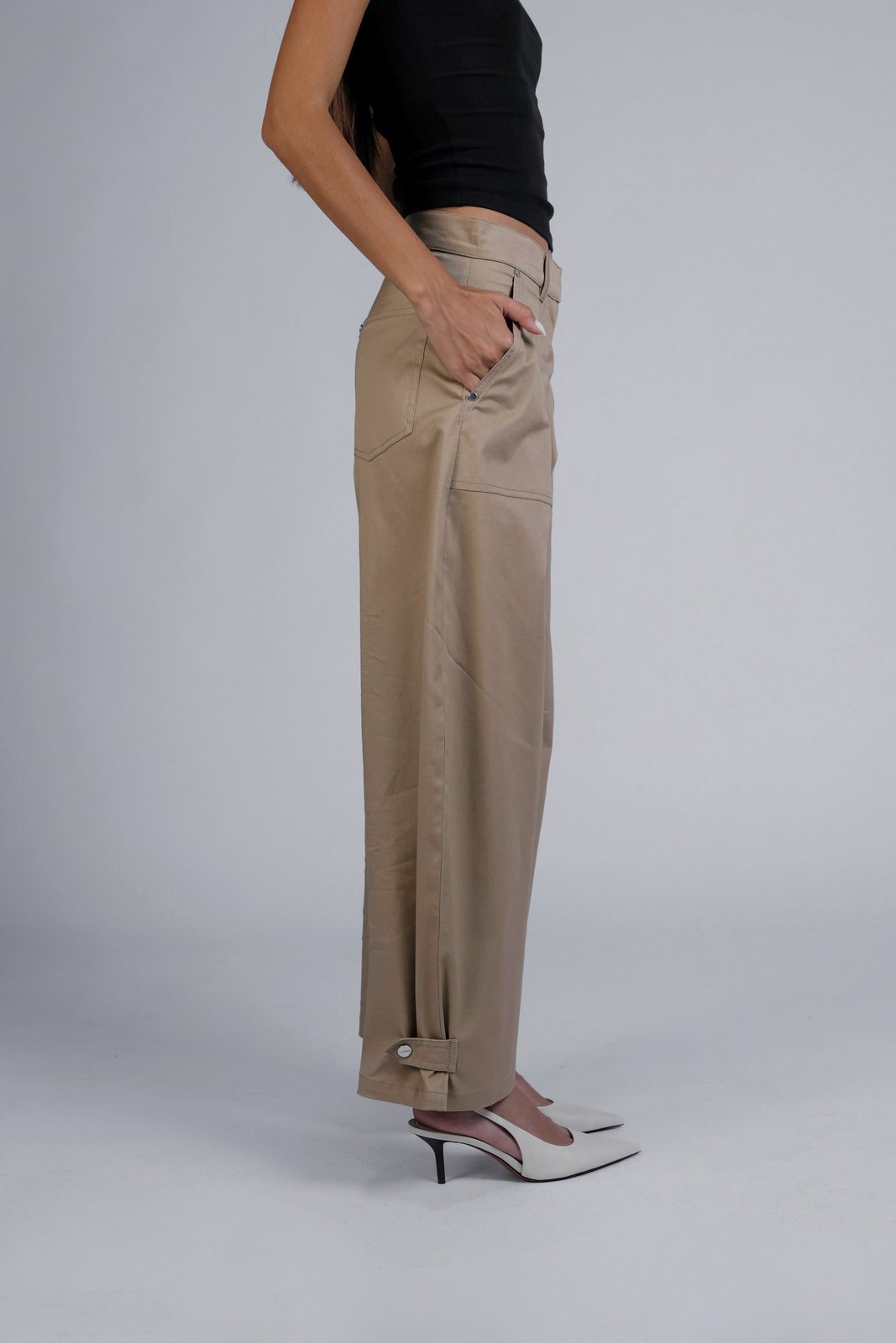 Pantalon ballon beige - Léon - BOBO PARIS