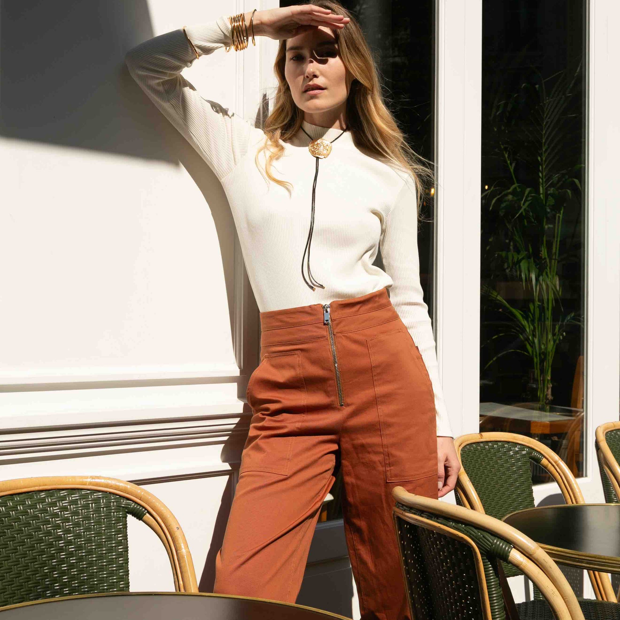 Pantalon terracotta - Ivy