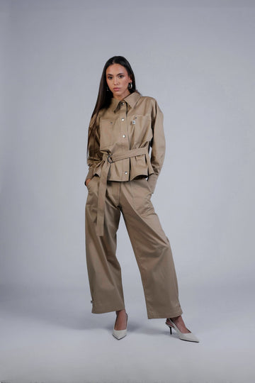 Veste cintrée beige - Léon