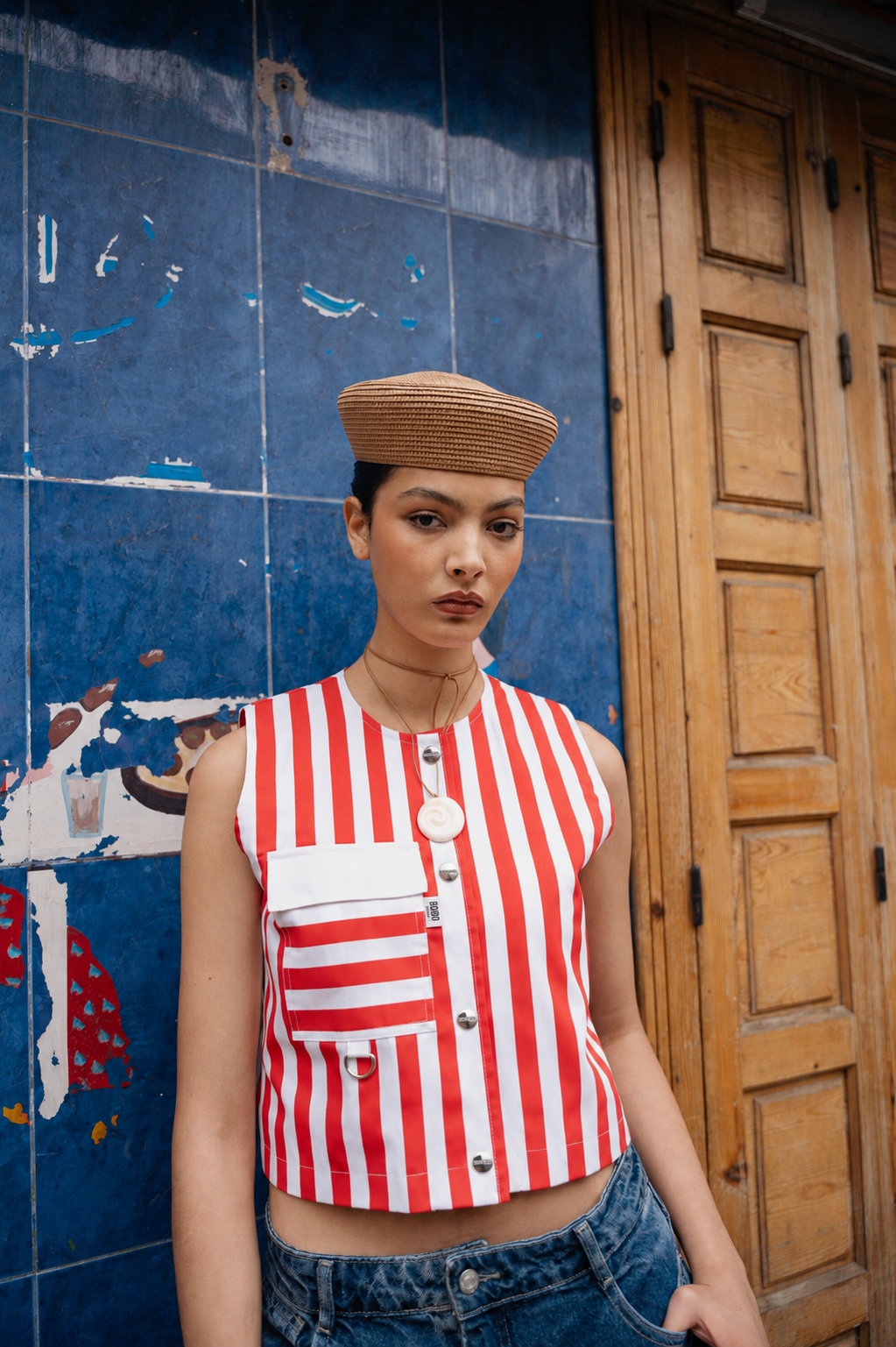 Gilet à rayures - Colette - BOBO PARIS
