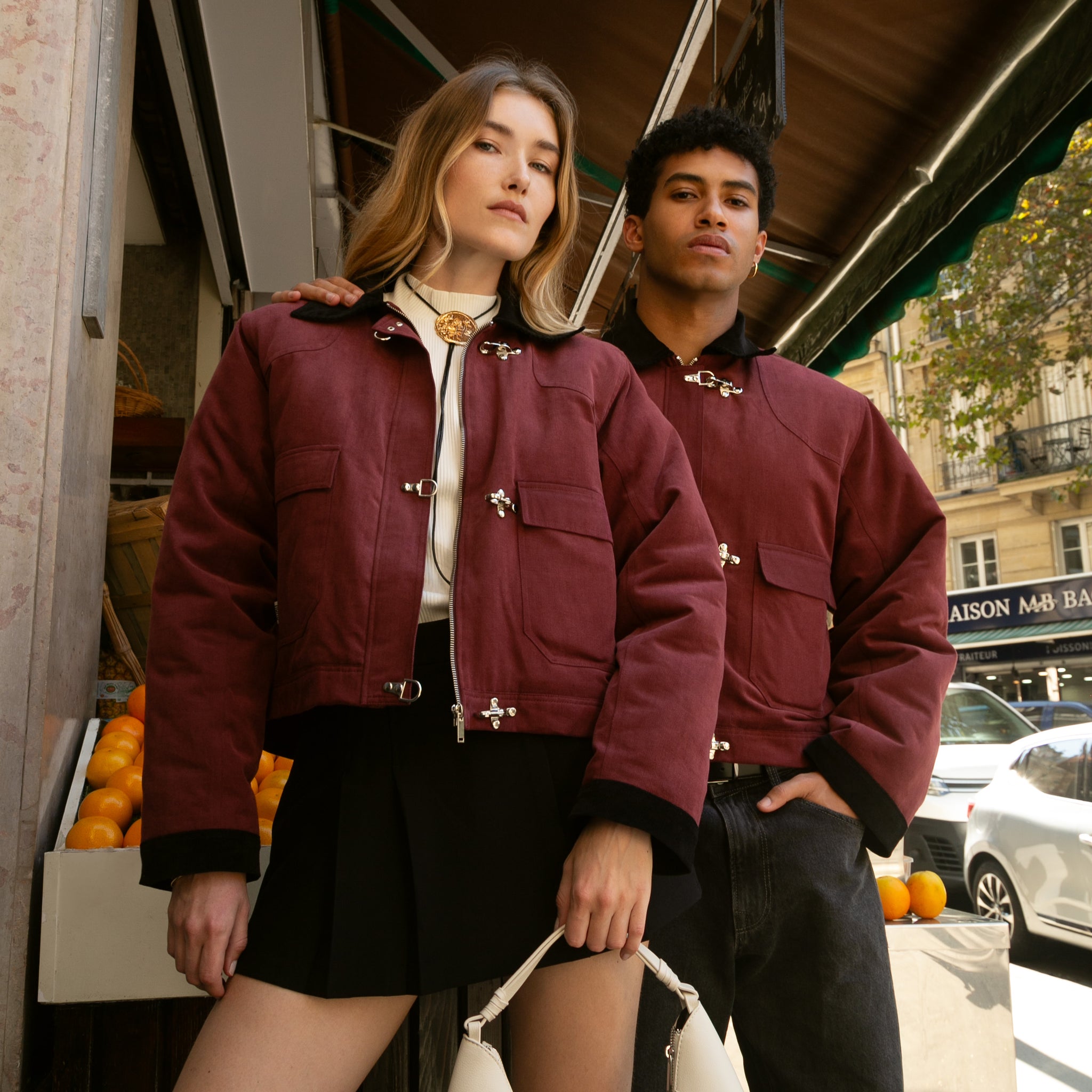 Blouson bordeaux - Adam