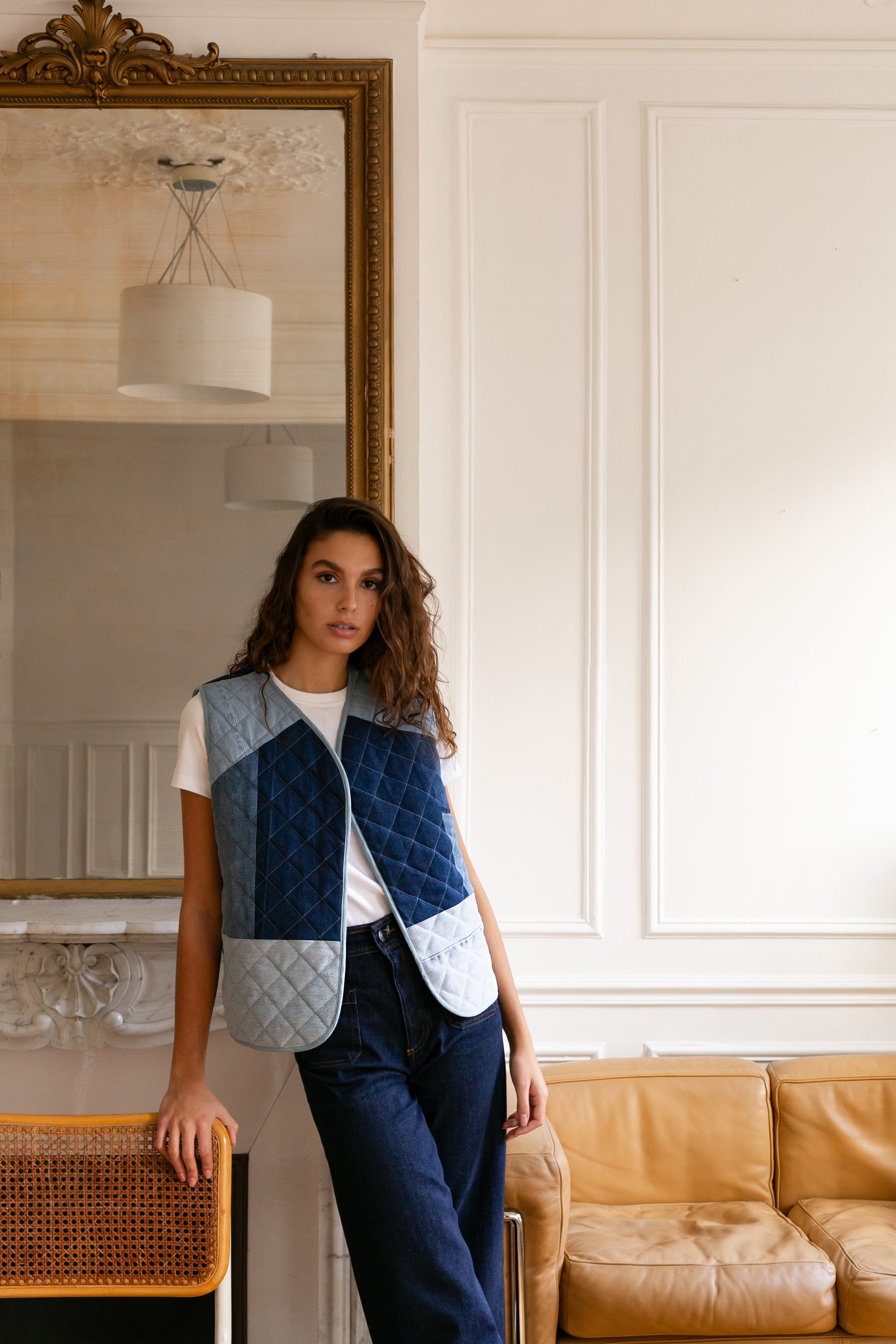 Gilet en patchwork matelassé - Charlie - BOBOPARIS