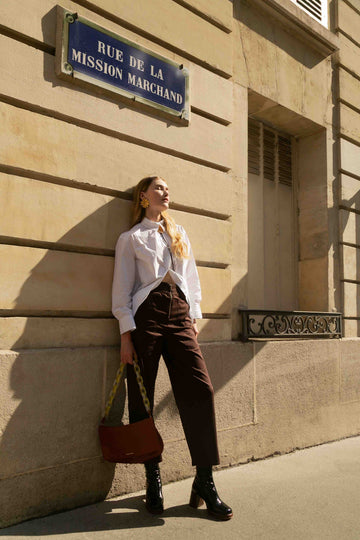 Pantalon marron - Ivy - BOBO PARIS