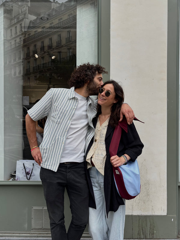 Chemise unisexe en maille et à motif - Noa