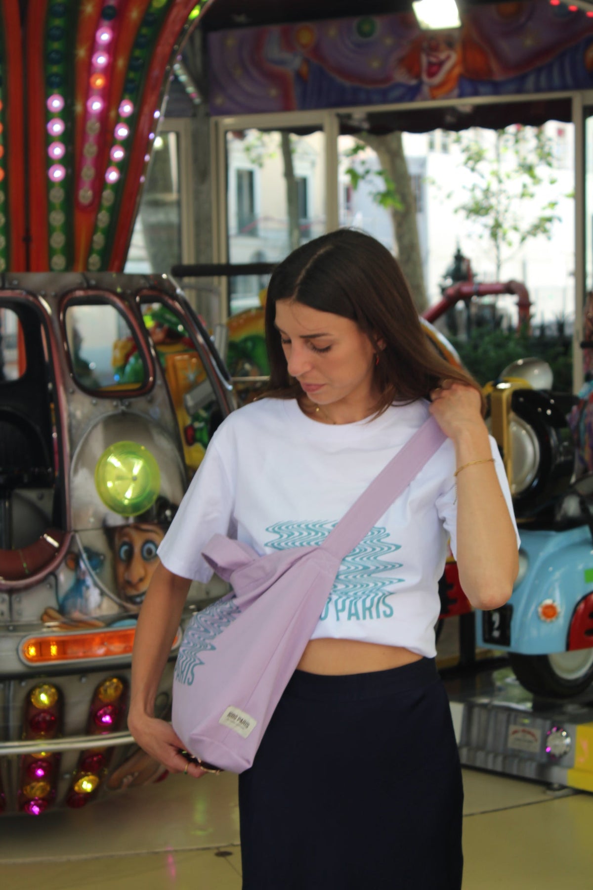 Sac Bobo Lilas, détail des finitions