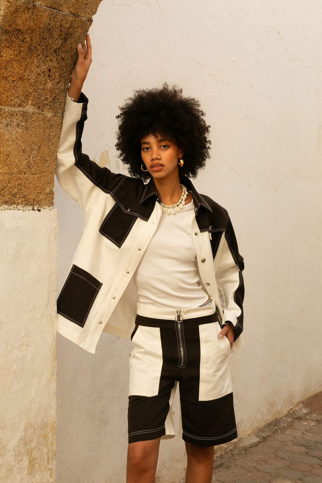 Bermuda en jean Anfa - Marron - BOBO PARIS