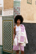 Bermuda en jean Anfa - Lilas - BOBO PARIS