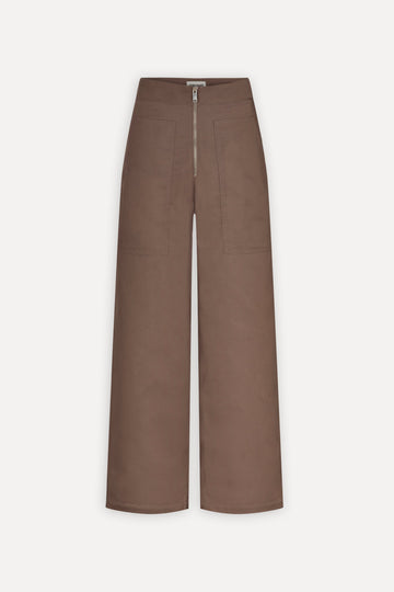 Pantalon taille haute Ivy - Taupe