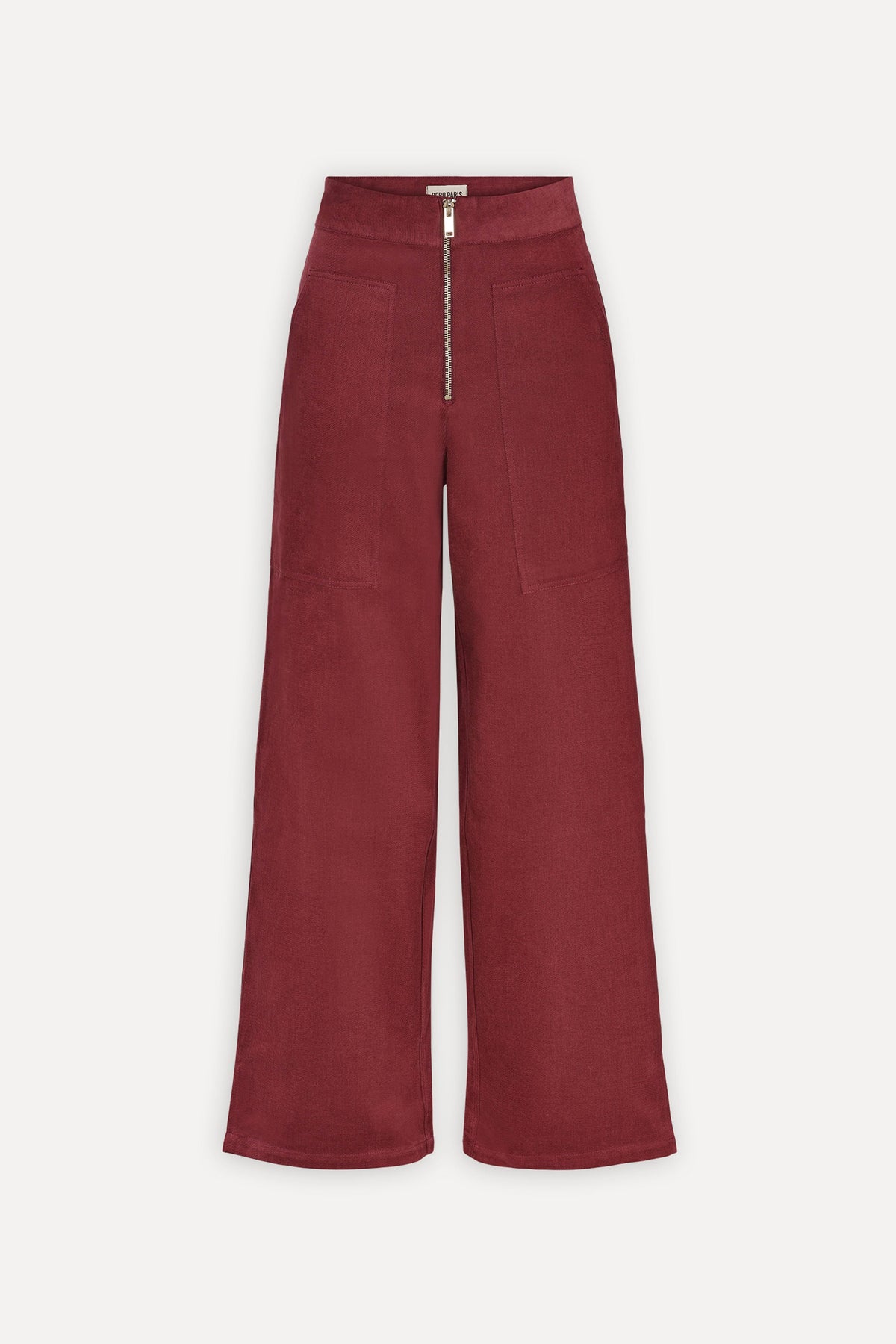 Pantalon taille haute Ivy - Bordeaux
