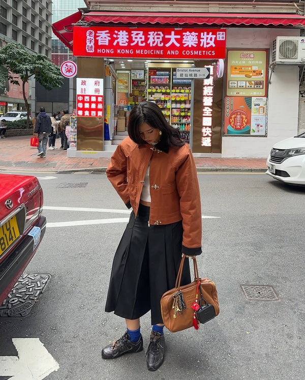 Blouson court Adam - Noir